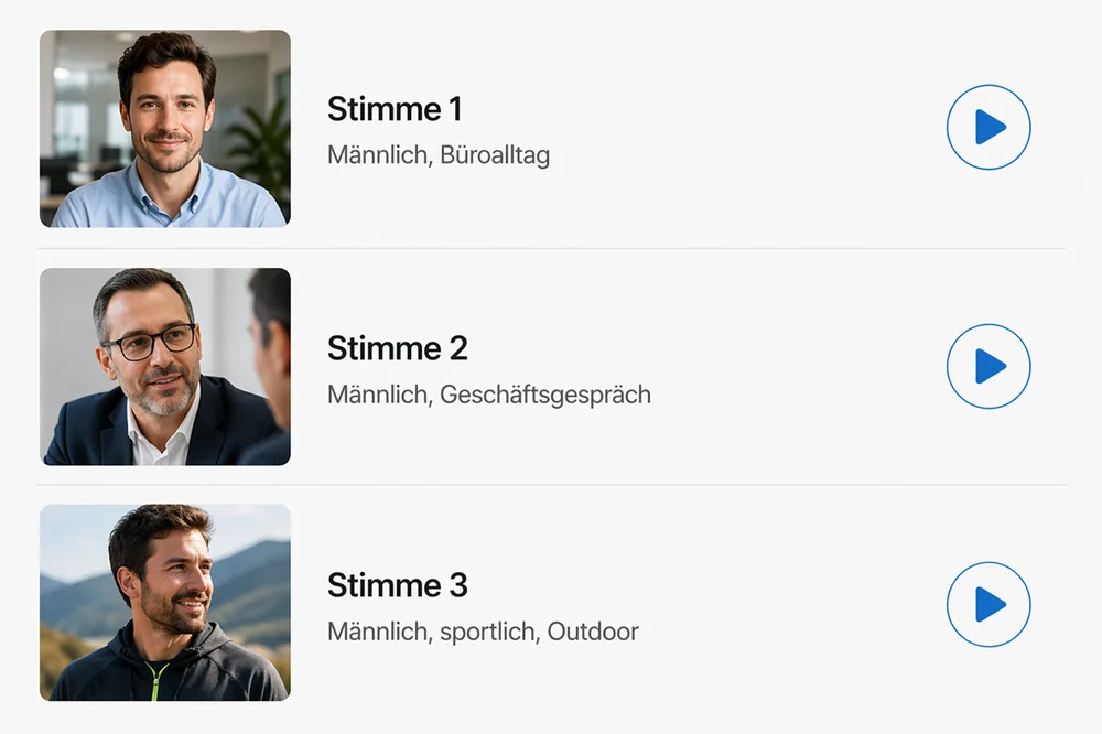 Sprachnachrichten von Patienten