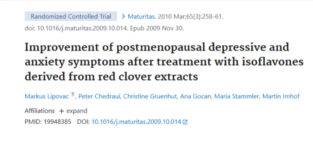 PubMed-Studie: Improvement of postmenopausal depressive and anxiety symptoms